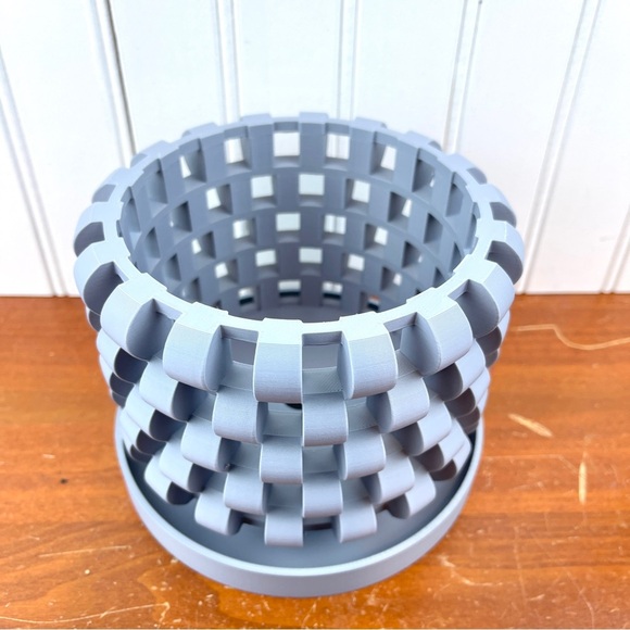 The Sinol Orchid Planter Pot with Drainage Tray, Modern Unique - Picture 3 of 9